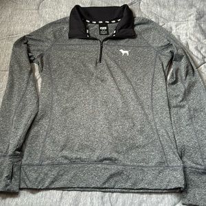 Pink 3/4 zip pullover activewear